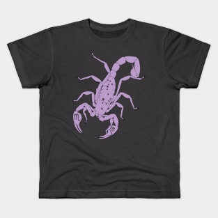 Scorpio (Light Purple) Kids T-Shirt